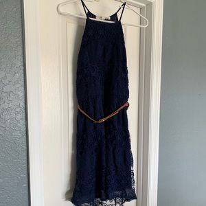 Navy Lace Dress
